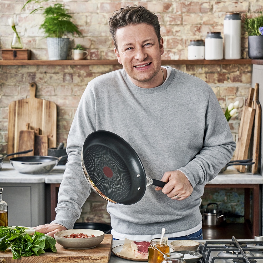 Stegepande 24 cm Jamie Oliver - Rustfrit stål - ApS