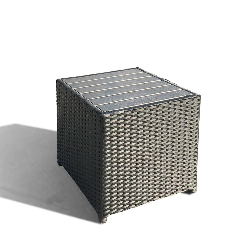 Dacore Sidebord 40 x 40 x 40 cm – Grå Polyrattan