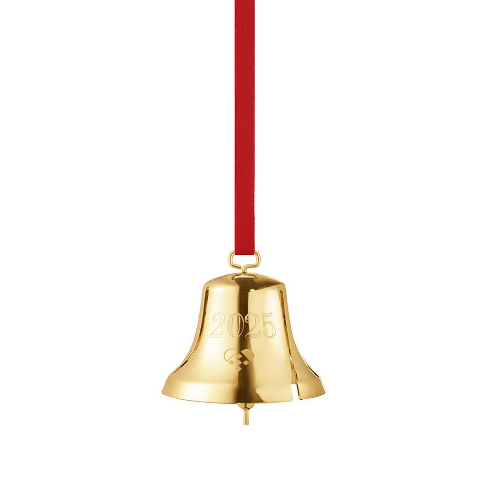 Georg Jensen Juleklokke 2025 – Forgyldt